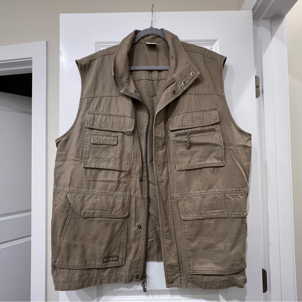 Columbia Fishing Vest 100% Cotton